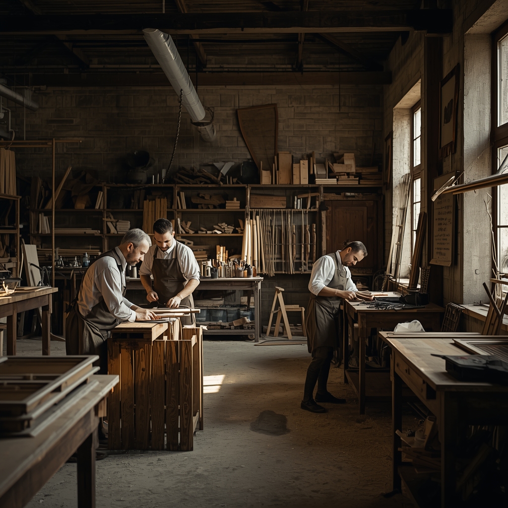 Our furniture workshop in action